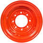 Mustang 2076 - Bobcat Orange 8 Bolt Hole Heavy Duty Rim/Wheel for 12-16.5 Skid Steer Tires