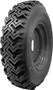 Bobcat 825 - 7.50x16 (7.50-16) OTR 10-Ply Skid Steer Heavy Duty Tire Mounted on Gloss Black Rims