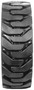 CASE SR220 - 12-16.5 MWE Mounted Standard Duty Solid Rubber Tire