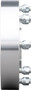 CASE SR220 - 8 Bolt Hole 2" Spacer Set of Four - Aluminum 5/8" Stud