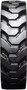 JCB 215W - 10-16.5 MWE Mounted Standard Duty SD R-4 Solid Rubber Tire