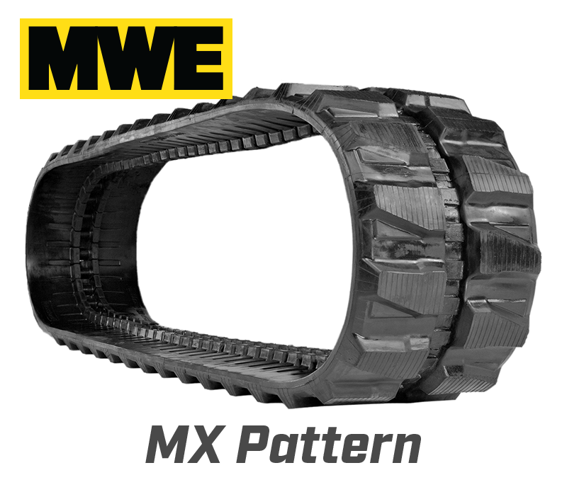 Popular Mini Excavator Rubber Track Tread Patterns - MX Pattern