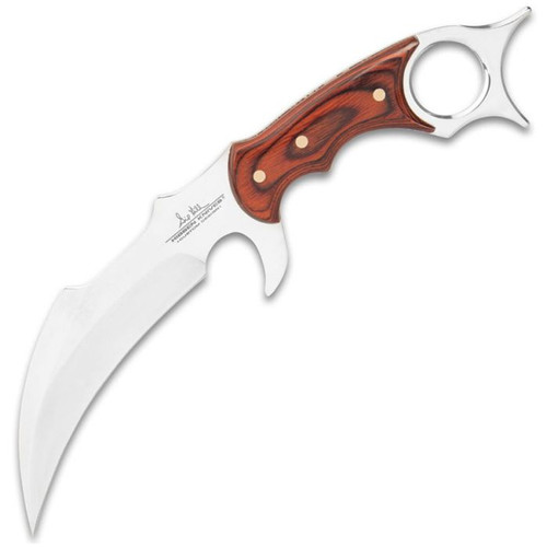 Hero Hibben GH5099 Fixed Karambit Knife – Satin 5Cr15MoV Blade with Bloodwood Handle SKU: GH5099