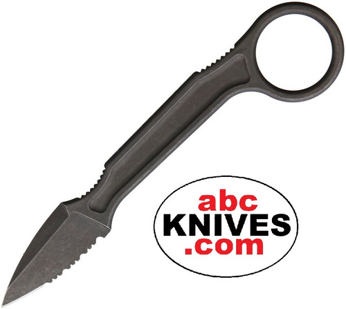 Hero – Bastinelli Creations Spade Stonewashed Serrated N690Co Black Fixed Tanto Karambit neck knife with curved serrated blade and skeletonized handle with finger ring Hero – Bastinelli Creations Spade Stonewashed Serrated N690Co Black Fixed Tanto Karambit neck knife with curved serrated blade and skeletonized handle with finger ring