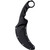 Cold Steel Tiger Stonewash AUS-8A fixed karambit seated in its sheath, highlighting secure retention and sheath profile