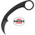 Bastinelli Creations Pika Black N690Co Fixed Karambit with black PVD coated blade and integrated finger ring