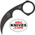 Hero – Bastinelli Creations Diagnostic N690Co Black Fixed Karambit neck knife with Cerakote PVD finish, blade facing down showing Bastinelli logo Hero – Bastinelli Creations Diagnostic N690Co Black Fixed Karambit neck knife with Cerakote PVD finish, blade facing down showing Bastinelli logo