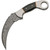 Hero Damascus DM1177 Fixed Karambit Knife – Damascus Blade with Polished Horn Handle SKU: DM1177