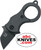 Hero – Fox Tactical Mini Ta Black 4116 Black FRN Folding Karambit open with curved black stainless blade and textured black FRN handle with finger ring