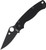 Spyderco Paramilitary 2 Black S45VN Black G10 Compression Lock Folding Pocket Knife shown open non clipside with black finish blade extended