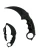 Black Honshu Stainless Steel Black Synthetic Fixed Karambit shown with the full knife and sheathed knife in the same image