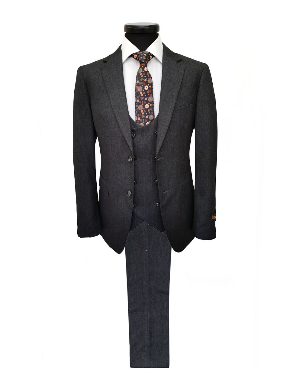 Charcoal slim fit on sale suit