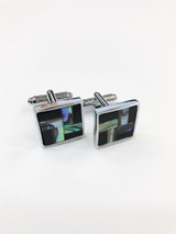 Marble-Tiled Weave Cufflinks