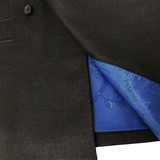 Black Double Breasted Linen Suit