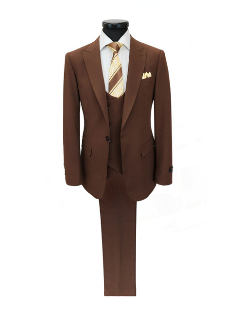 Dark Brown 3-Piece Suit