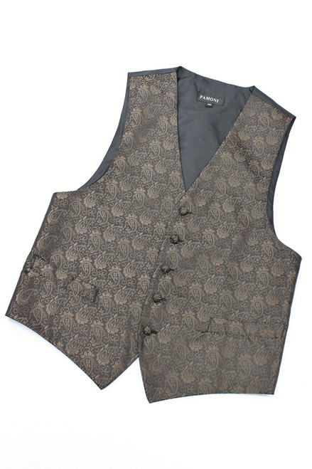 Brown paisley waistcoat