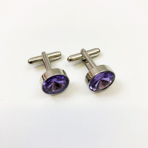 Round Gemstone Cufflinks