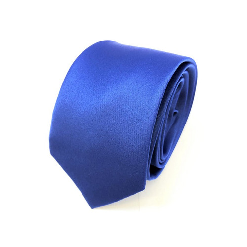 Royal blue classic plain tie