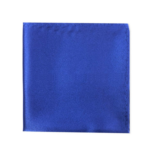 Classic Plain royal blue pocket square