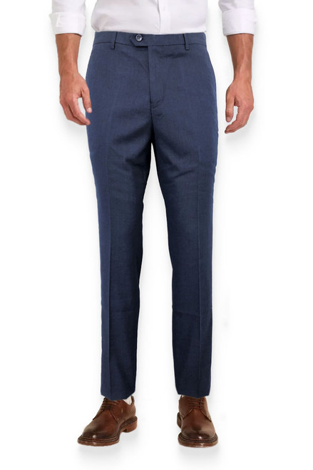 Slim Fit Blue Trousers