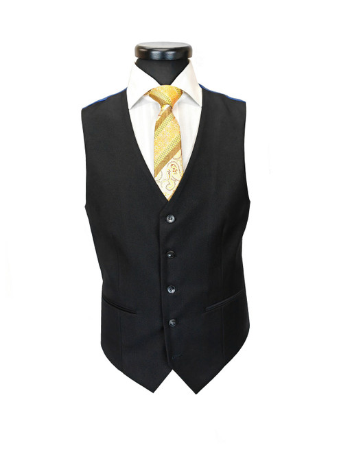 Black 3-Piece Slim Fit Suit Waistcoat