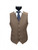 Men’s Slim Fit 3-Piece Wool-Blend Suit – Light Brown