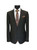 Black 1-button Regular Fit Suit Men's Suit