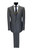 Grey 1-button Regular Fit Suit Men's Suit