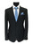 Black Pinstripe 2-button Suit