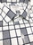 White Grey Pattern Check Slim Fit Shirt