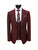 Burgundy Check 3-Piece Suit