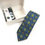 Royal Blue Floral Geometric Tie & Cufflinks Set