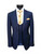 Navy Orange Stripe 3-Piece Suit