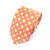 Peach Lime Flower Geometric Tie & Pocket Square Set