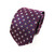 Blue and Red Geometric Tie & Pocket Square Set