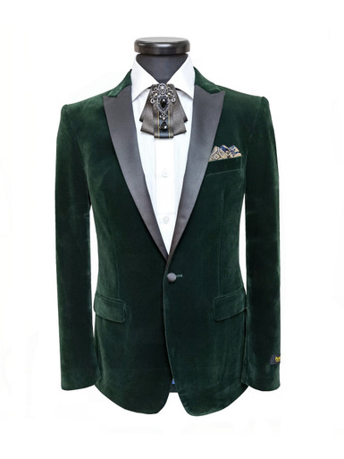 Green Velvet Dinner Jacket