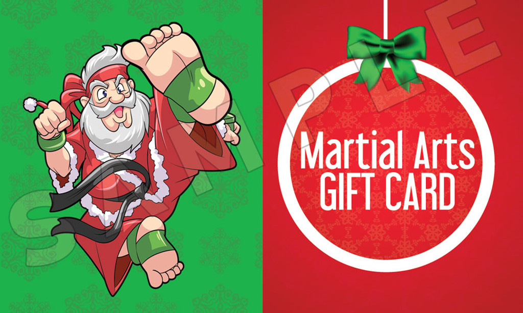 Santa's Martial Arts Holiday Gift Certificate - Martial Arts Marketing