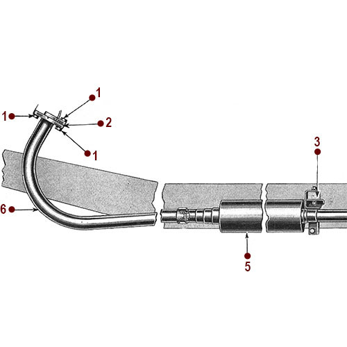 4-134 Engine - Exhaust System - Willys Truck
