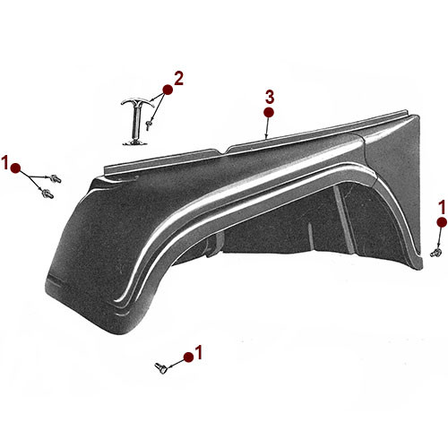 Body - Front Fender - Willys CJ-5, 6