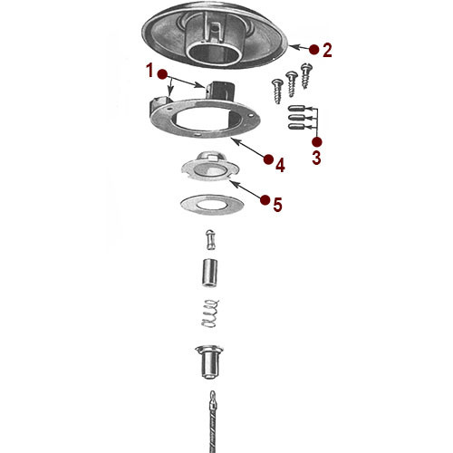 Horn Button - 50-64 Truck