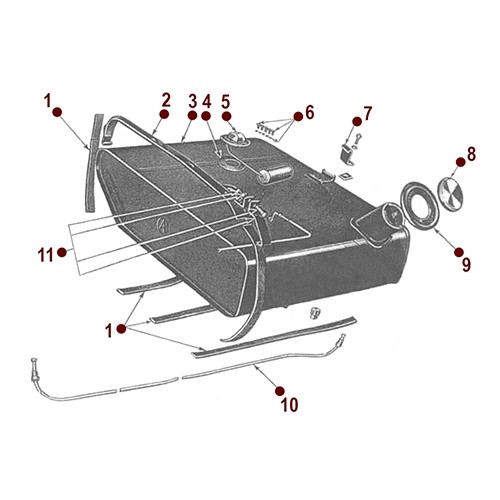 Fuel Tank - 49-53 CJ-3A
