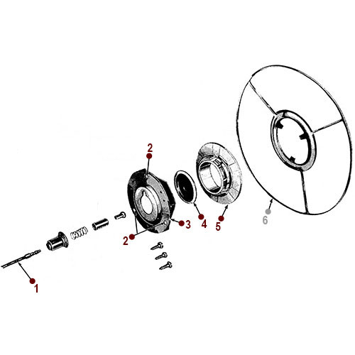 Horn Button & Ring 46-49 Truck