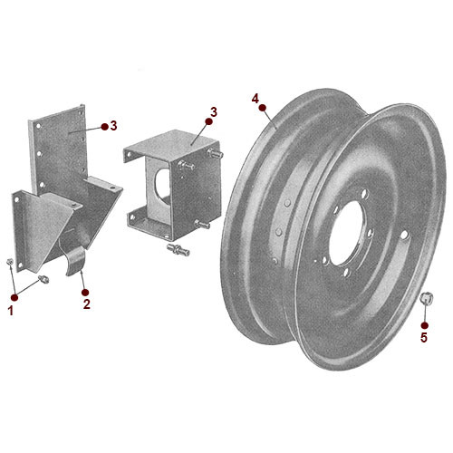 Body - Spare Tire Carrier - 50-52 M38