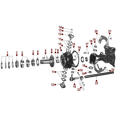 Front Axle - Steering Knuckle &amp; Wheel Bearings