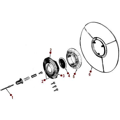 Horn Ring & Button - 48-49 Jeepster