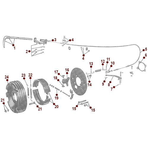 Emergency Brake - View 2 - 49-53 CJ-3A