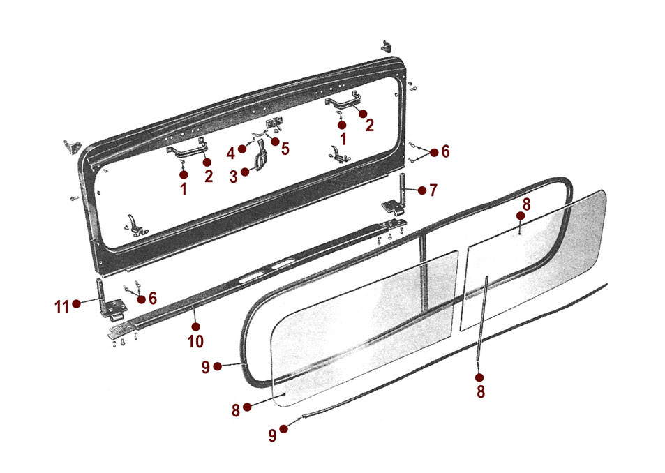 Body - Windshield - 52-71 M38A1