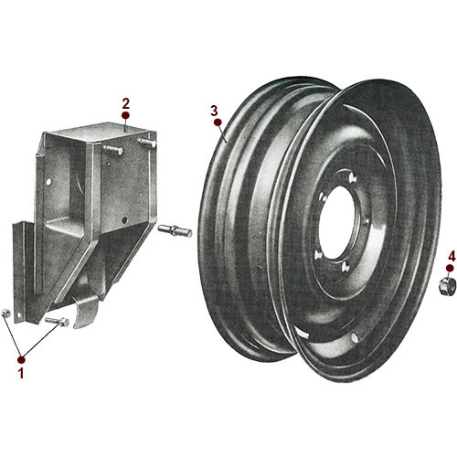 Body - Spare Tire Carrier - 52-71 M38A1