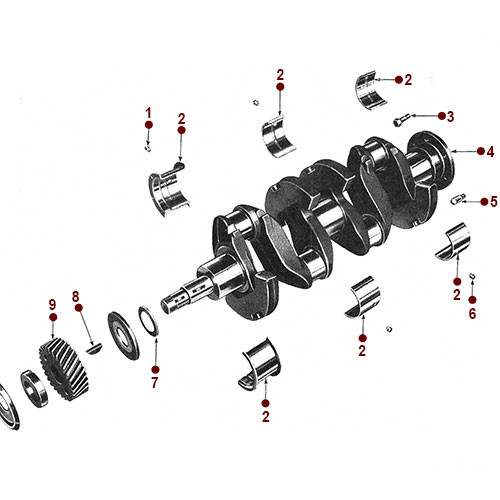 4-134 Engine - Crankshaft &amp; Bearings