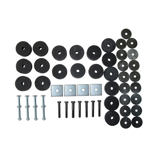 Universal Body Mount Kit with Hardware Fits  Fits 41-86 Jeep & Willys
